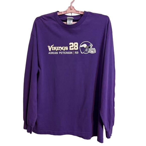 NFL Apparel Other - NFL Team Apparel Vikings Adrian Peterson Men's XL Purple Long Sleeve T-Shirt Tee